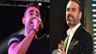 وائل جسار ومحمد عدوية يشعلان خيمة بالقاهرة الجديدة .. صور