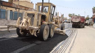 محافظ كفرالشيخ يتابع أعمال رصف شارع المرور