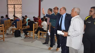 نائب رئيس جامعة السادات يتابع الامتحانات بالتربية الرياضية والطب البيطري