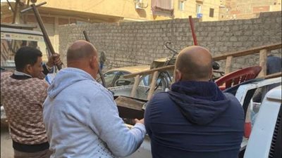 رفع ٤٧٠ حالة اشغال بجنوب الجيزة اليوم الخميس