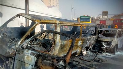 حادث مروع بطريق روكسي رمسيس خلف جامعة عين شمس