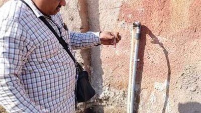 رفع وصلات المياه المخالفة وتغيير العدادات المعطلة بفاقوس