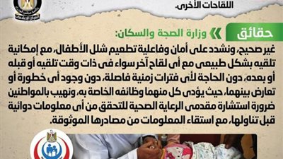 حقيقة تعارض تلقي تطعيم شلل الأطفال مع تلقي بعض اللقاحات الأخرى