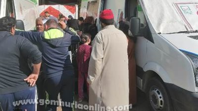علاج ١٣٠٨ مواطنين بالمجان في قافلة طبية بدمياط