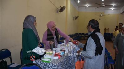 جامعة السادات تنظم قافلة طبية لقرية الغنامية بمحافظة المنوفية