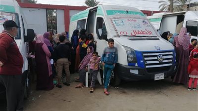 علاج ١٩٠٩ مواطنين بالمجان في قافلة طبية بدمياط
