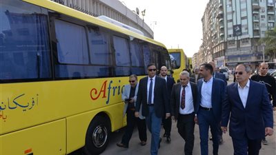 وصول الدفعة الاولي من اتوبيسات النقل الجماعي بالدقهلية