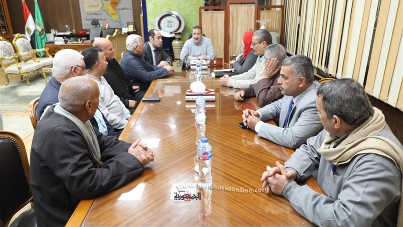 محافظ المنوفية ووفد