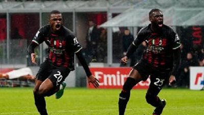 ميلان يتقدم بهدف كالولو أمام روما فى الشوط الأول