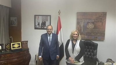 رئيس جامعة سوهاج ورئيس التليفزيون المصري بناقشان التعاون المشترك
