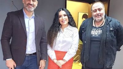 عبير صبرى فى كواليس 