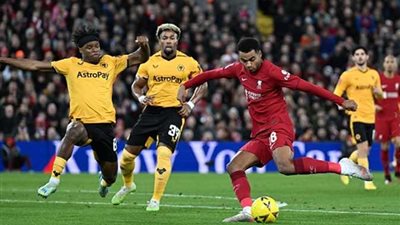 ليفربول يتقدم على رولفرهامبتون بهدف في الشوط الاول بكأس الاتحاد