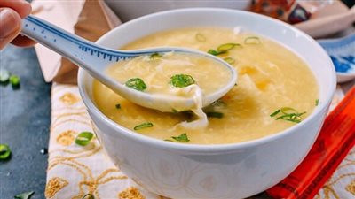 طريقة عمل شوربة البيض الصينية