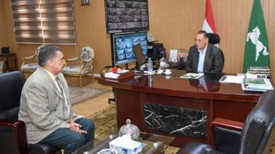 محافظ الشرقية يستقبل رئيس مدينة أبوحماد الجديد
