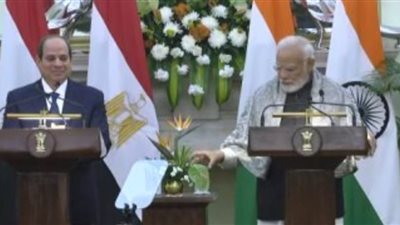 رئيس الوزراء الهندي: التعاون مع مصر ازداد قوة بفضل القيادة الحكيمة للرئيس السيسي