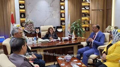 الفولي والخولى يقدمان التهنئة لشادن معاوية رئيس جامعة السادات