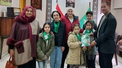 براعم مدرسة اتريب يهدون مجلة