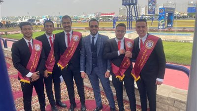 طلاب جامعة بني سويف يشاركون في افتتاح معرض التكنولوجيا بأكاديمية