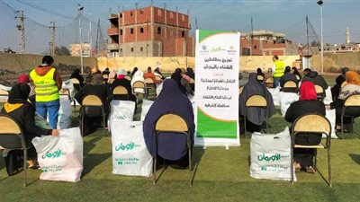 الأورمان توزع بطاطين على غير القادرين بالشرقية