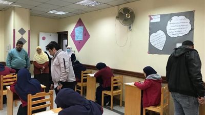 أستمرار امتحانات دبلوم المعهد الفنى للتمريض بنى سويف
