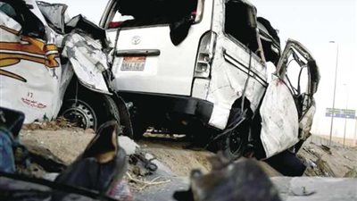 إصابة 13 فى حادث مرورى بالإسماعيلية