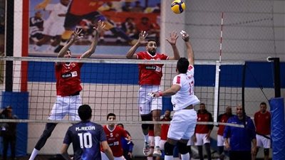 رجال طائرة الأهلي يفوز على الزمالك في كأس السوبر