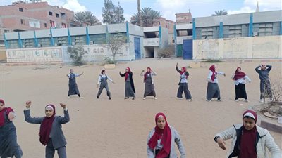 بروفات العروض الرياضيه بتعليم الخانكة