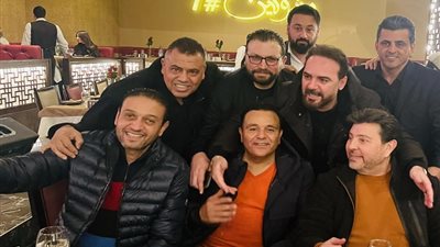 محمد فؤاد برفقة هاني شاكر ووائل جسار فى بيروت