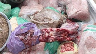 ضبط لحوم مجمدة منتهية الصلاحية في حملة حماية المستهلك