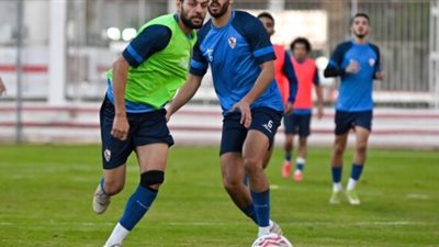 تدريبات تأهيلية لبدلاء مستبعدى الزمالك من مواجهة سموحة