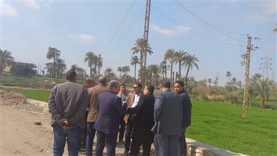 بدء أعمال رصف طريق الفيوم إطسا