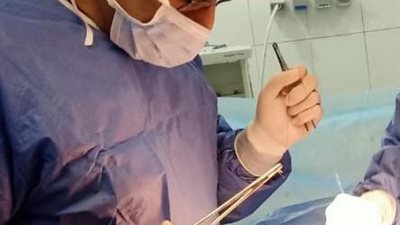 استئصال ورم مختنق بالبطن وكيس دموي بعنق الرحم لسيدة بالسويس