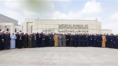 وفد من أئمة وزارة الأوقاف يزور المتحف القومي للحضارة بالفسطاط