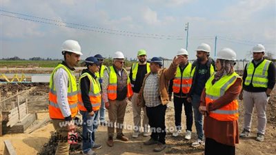 رئيس مياه المنوفية يتفقد مشروعات srssp بمركز تلا
