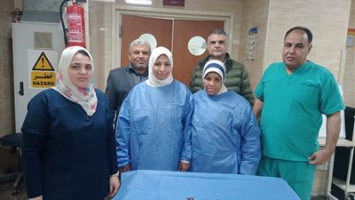 نجاح جراحه خطيره لمريضه بأهناسيا التخصصى