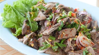 طريقة عمل سلطة الكبدة