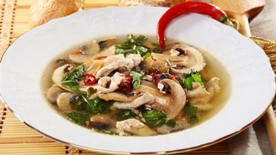 طريقة عمل شوربة الفطر بدون كريمة