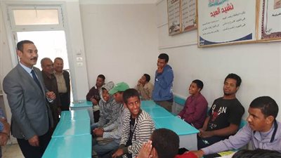 تعليم قوص: متابعة ميدانية لاصحاب الهمم بالمدرسة الفكرية بحجازة
