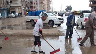 رفع المياه بمدن وقرى كفر الشيخ لتعرضها لهطول أمطار