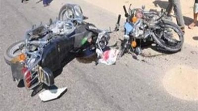 إصابة 4 فى تصادم دراجتين بخاريتين بالشرقية