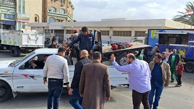 جهاز العبور يشن حملة موسعة بمعاونة شرطة التعمير والمرافق