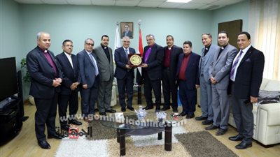 رئيس الإنجيلية يستقبل قيادات سنودس ومجمع كنائس المثال الإنجيلي