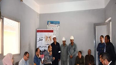 حملة توعية للعاملين بنظام معالجة صرف صحي البرنسات بمطاى