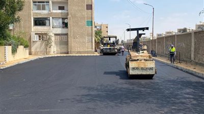 رصف وتطوير منطقة عمارات الإعلام بالإسماعيلية