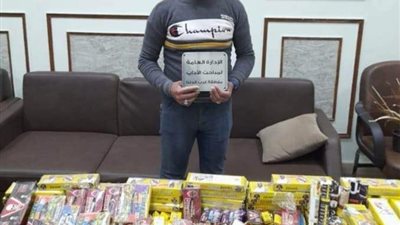 ضبط مليون و200 ألف صاروخ العاب نارية بالجمالية