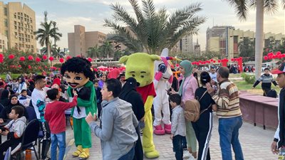حفل إفطار جماعى لمركز ذوى الإحتياجات الخاصة بجامعة عين شمس