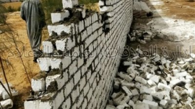 لاتهاون ضد التعدِّي بالبناء على أرض زراعية بالقنطرة غرب