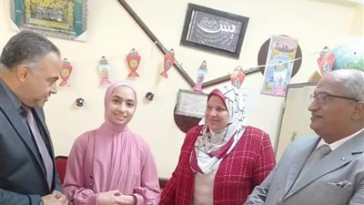 د. امانى تستقبل وكيل وزارة التربية والتعليم بمحافظة بني سويف