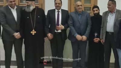 رئيس حى السلام أول يزور كنيسة مارجرجس بالحرفيين