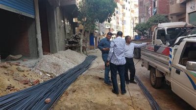 سكرتير بني سويف يوقف مخالفة بناء بمركز ومدينة ببا